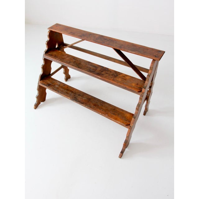 Mid 20th Century Vintage Wooden Plant Stand Riser For Sale - Image 5 of 10