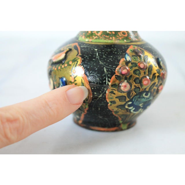 Vintage Chinese Hand Painted Cloisonné Vase For Sale - Image 13 of 13