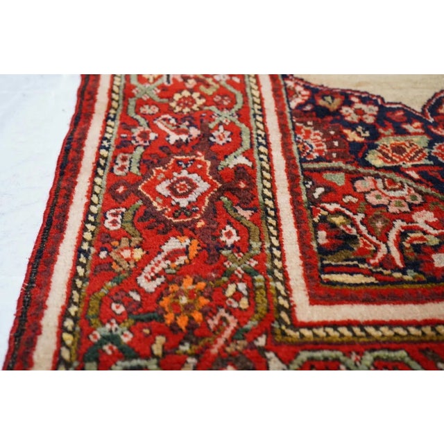 19th Century Antique Malayer Rug 4'2'' x 6'6'' For Sale - Image 5 of 9