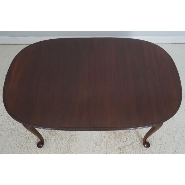 Queen Anne Ethan Allen Queen Anne Cherry Dining Room Table For Sale - Image 3 of 18