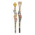 Pair of African Bwa Sun & Serpent Tall Totem For Sale