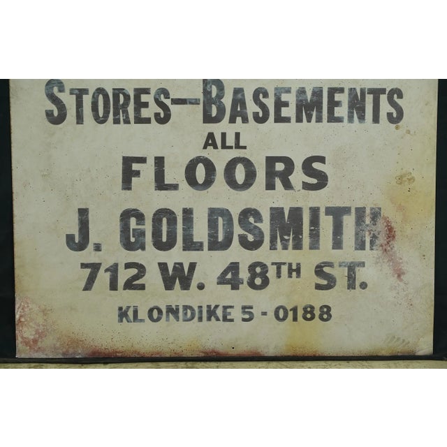 2020s Newly Made Reclaimed Marty Supreme Property Leasing Aluminum Movie Prop Sign For Sale - Image 5 of 7