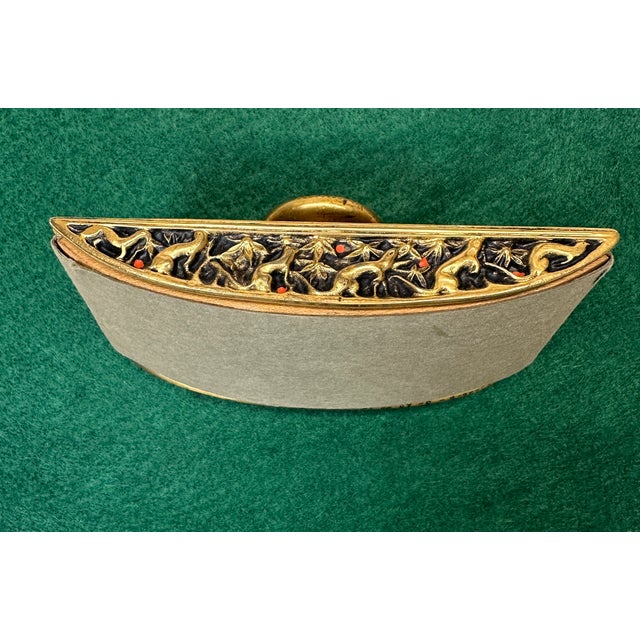 Tiffany Studios New York 1646 Venetian Bronze Blotter Rocker Paperweight Desk For Sale - Image 11 of 18