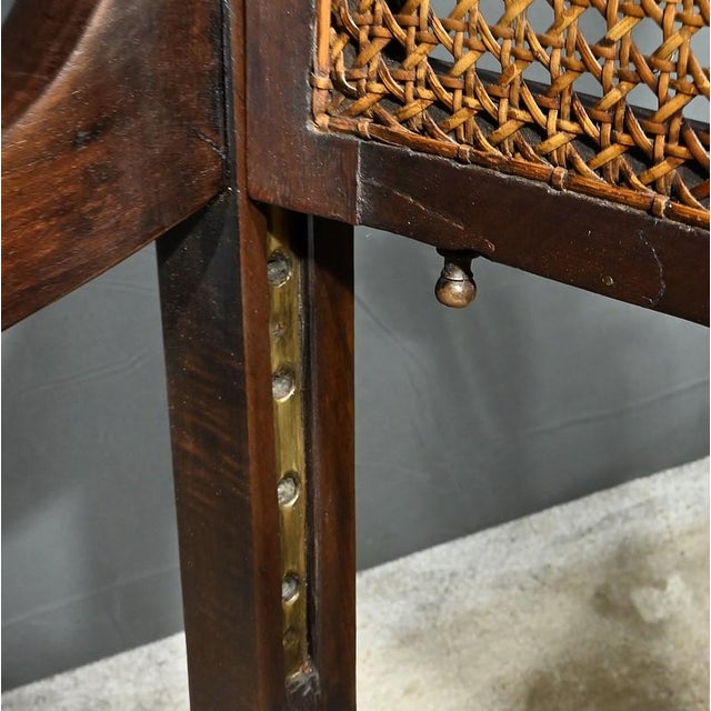 Brown Louis Philippe Style Hairdressers Armchair in Beech, Early 20th Century For Sale - Image 8 of 18