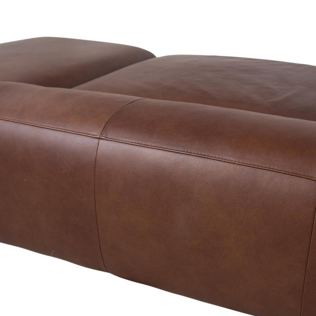 Loop Leather Corner Sofa in Brown with Manual Function by Willi Schillig For Sale - Image 9 of 17