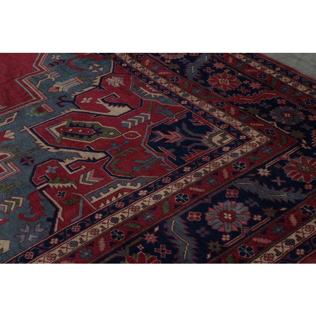 Antique Turkish Isparta Rug With Red Open Field and Medallion | Rug and Kilim For Sale In New York - Image 6 of 10