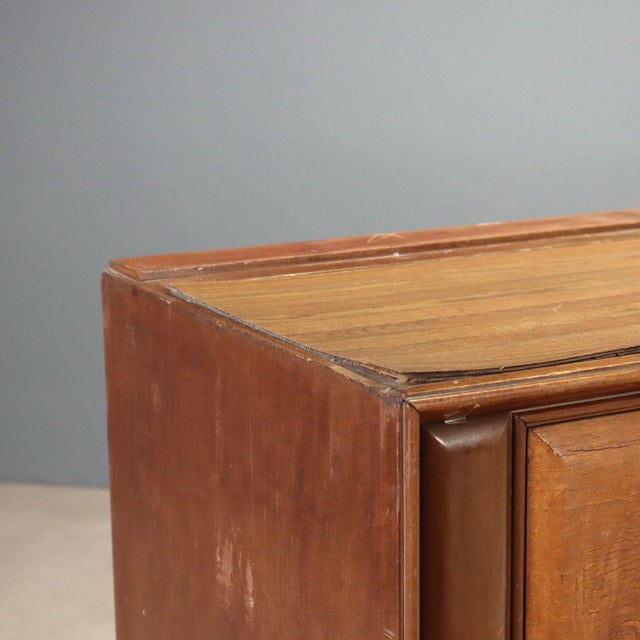 Vintage Sideboard in Burl Wood, 1950s For Sale - Image 5 of 11