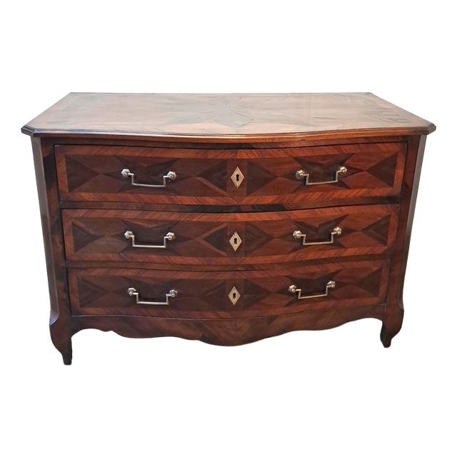 Antique French Commode in Mixed Woods, 1800 For Sale