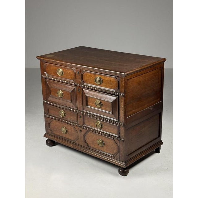 17th Century Antique Oak Chest of Drawers For Sale - Image 16 of 18