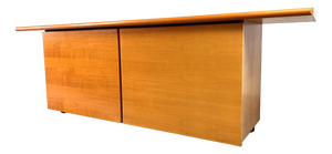 Italian Wooden Sideboard with Sliding Doors, 1990s