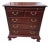 1990s Thomasville Collectors Cherry Bachelors Chest Nightstand Chippendale Tray For Sale