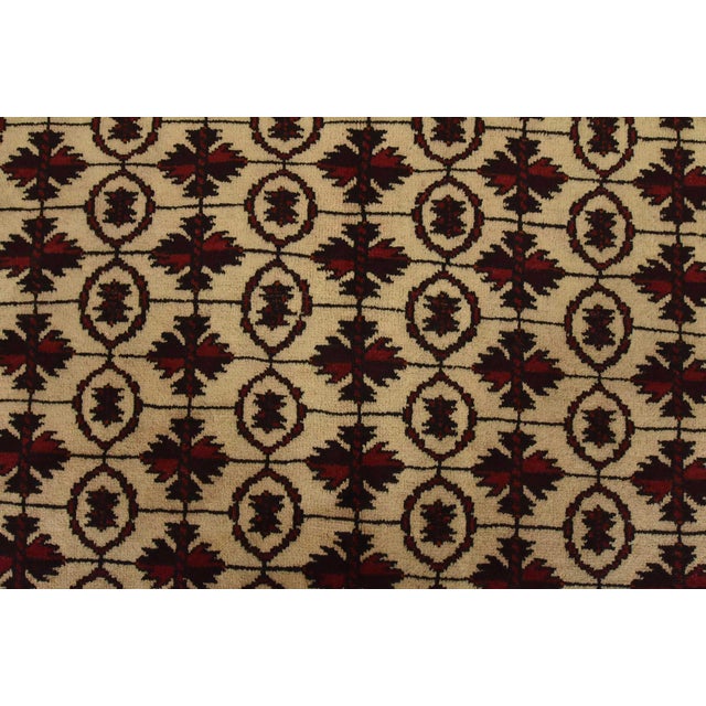 Beige Baloch Rug 3’7” X 6’2” Beige Wool Vintage Tribal Hand-Knotted Oriental Carpet For Sale - Image 8 of 10