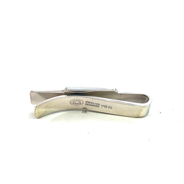 Silver 1990s Georg Jensen Estate Money Clip Tie Clip Silver For Sale - Image 8 of 12