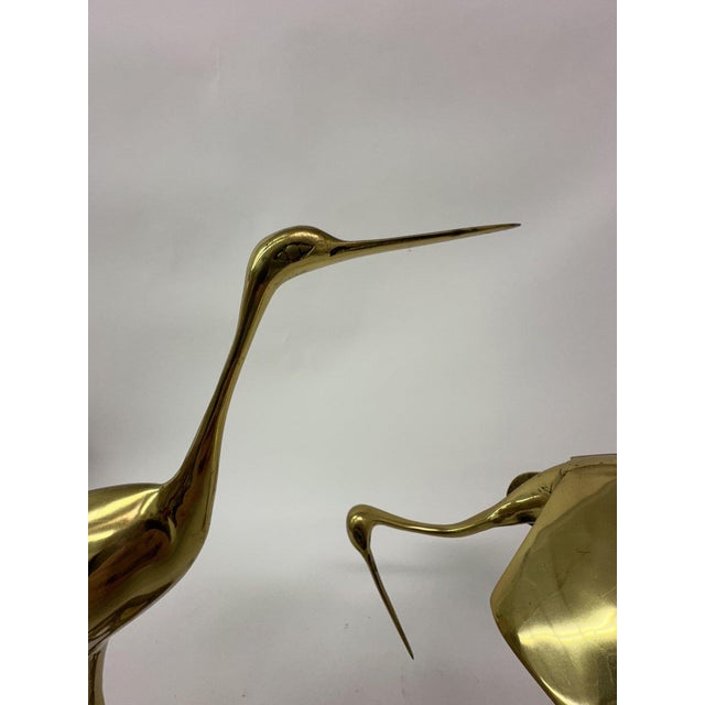 Large Mid-Century Brass Birds, 1970s, Set of 2 For Sale - Image 14 of 18