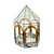 Stained Glass Gazebo Candle Holder in Colored Glass, 1990s For Sale - Image 4 of 18