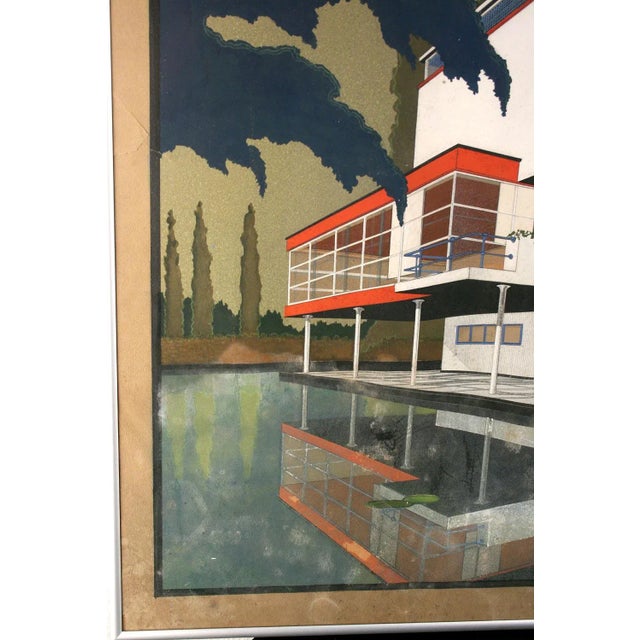 Marcel Seger, Bauhaus Villa Blueprint and Drawing, 1932, Paper, Set of 2 For Sale - Image 6 of 18