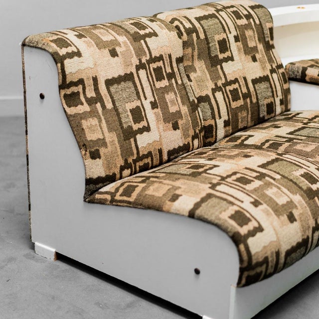 Vintage 5 -Seater Modular Sofa Fabric 1970s, Set of 7 For Sale - Image 3 of 16