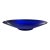 Vintage Large Shallow Cobalt Blue Decorative or Serving Bowl For Sale