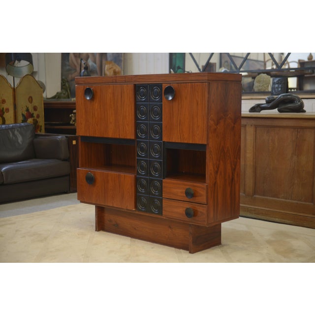 Vintage Brutalist Bar Cabinet by De Coene, 1970s For Sale - Image 13 of 13