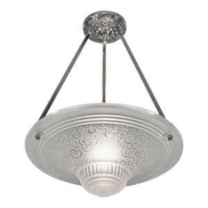1930s French Art Deco Pendant Light by Muller Freres France