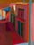 Contemporary Corner Street No. 2 by Hiroshi Sato | Oil on Canvas Abstract depiction of a street corner with buildings. For Sale - Image 3 of 5