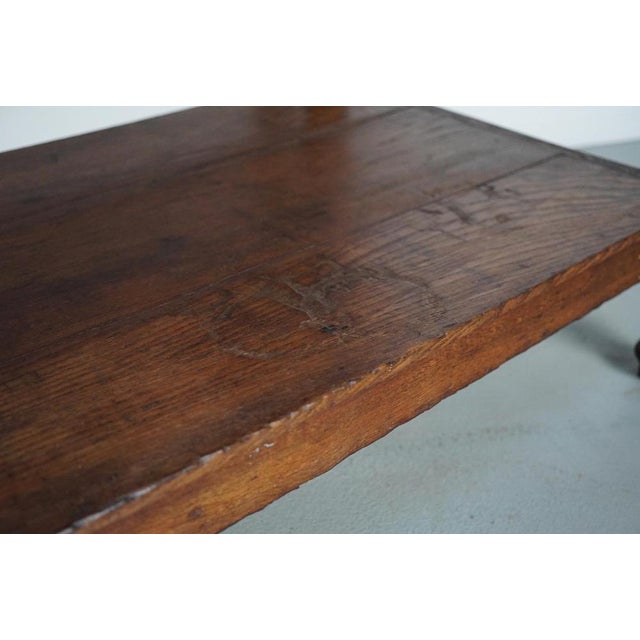 Antique French Rustic Oak Console, 19th Century For Sale - Image 11 of 18