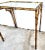 Glass Vintage Nesting Tables Gilded Faux Bamboo Set of 3 For Sale - Image 7 of 9