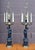Mid 20th Century Pair P Hanson Attributed Napoleon III Gilt and Patinated Bronze Figural Five-Arm Candelabra Lamps For Sale In Washington DC - Image 6 of 16