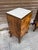 Art Deco Italian Bedside Tables with Marble Top, 1940, Set of 2 For Sale - Image 6 of 10