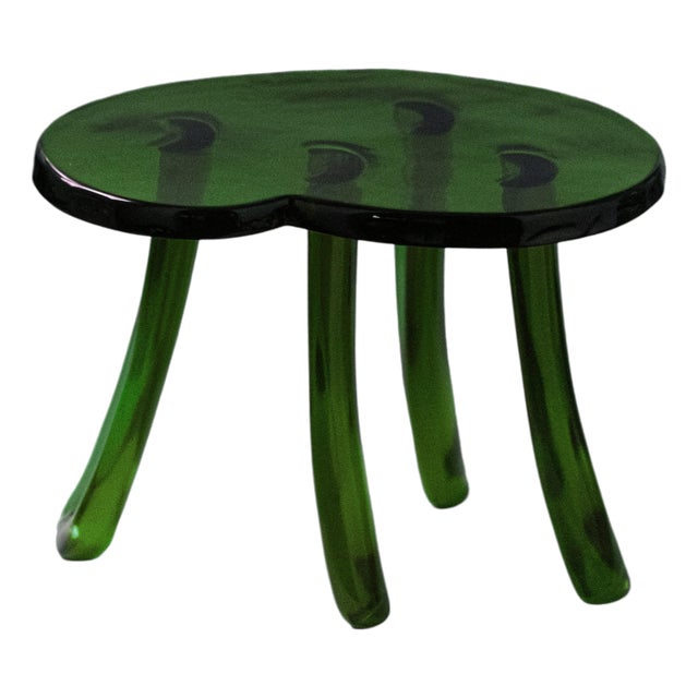 Sunburst Lung 2.0 Side Table in Hand Layered Resin by Szymon Keller For Sale