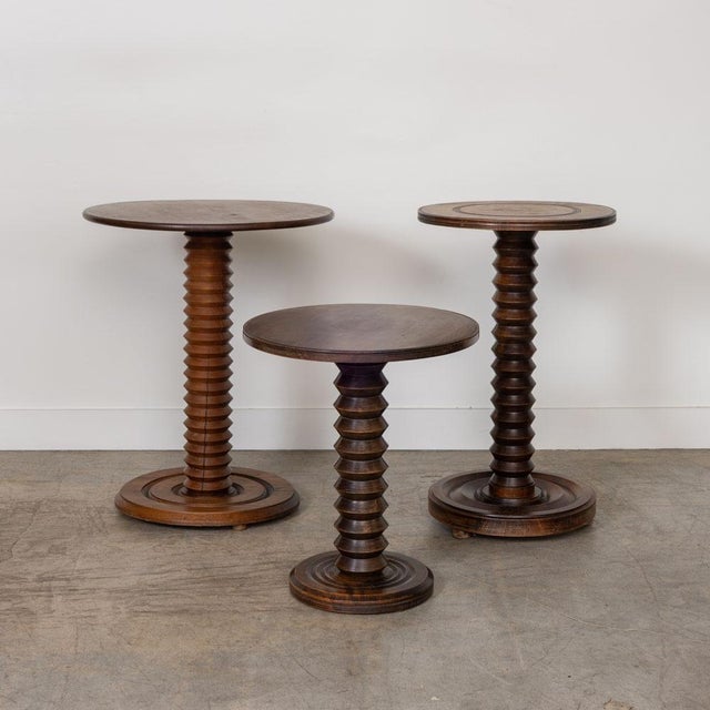 Charles Dudouyt French Carved Side Table by Charles Dudouyt For Sale - Image 4 of 11