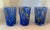 Abstract Murano Blue Confetti Drinking Glasses- Set of 6 Made in Italy For Sale - Image 3 of 8