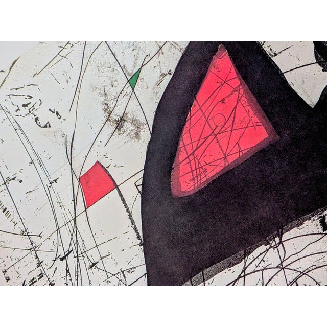 Joan Miro - Original Limited edition five color offset lithograph by Joan Miro, signed in the plate lower right. Printed...