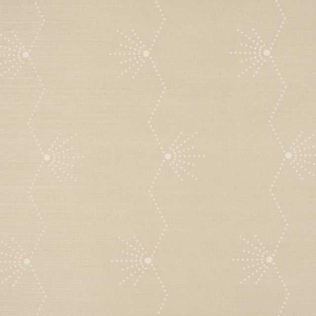Schumacher Royère Stripe Sisal Wallpaper In Sand For Sale