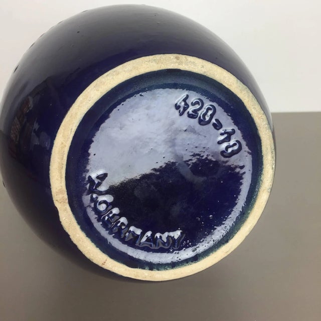 Extra Large Vintage Fat Lava Vase from Scheurich, Germany, 1970s For Sale - Image 9 of 11