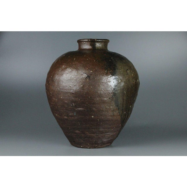 Japanese Antique Japanese Storage Jar For Sale - Image 3 of 3