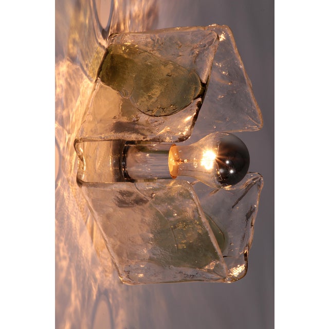 J.T. Kalmar Wall Lamp in Murano Glass by Carlo Nason for Kalmar, Austria, 1960s For Sale - Image 4 of 11