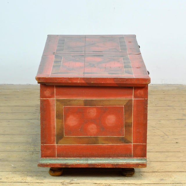 German Folk-Art Bridal Chest, 1829 For Sale - Image 13 of 16