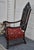 Vintage Carved Throne Chair High Back Renaissance Revival Armchair For Sale - Image 13 of 16
