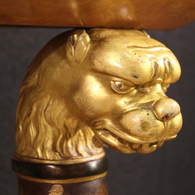 Mid 19th Century Spanish Inlaid Console with Marble Top, 1860 For Sale - Image 5 of 13