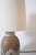 Beige and White Geometric Pattern Ceramic Table Lamp, 1960s For Sale - Image 4 of 5