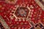 Red Vintage Persian Heriz Handmade Geometric Wool Runner For Sale In New York - Image 6 of 10