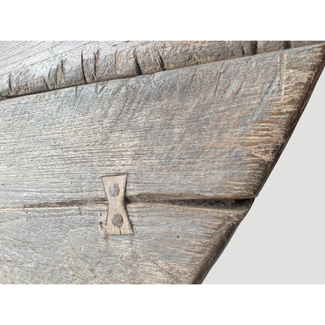 Andrianna Shamaris Wabi Sabi Teak Wood Oval Coffee Table For Sale - Image 14 of 18