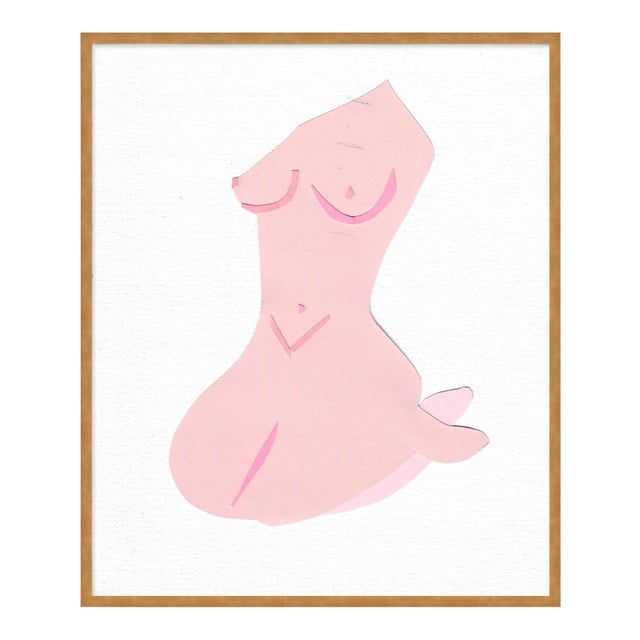 Fair Lady 5 by Virginia Chamlee in Gold Framed Paper, Small Art Print For Sale