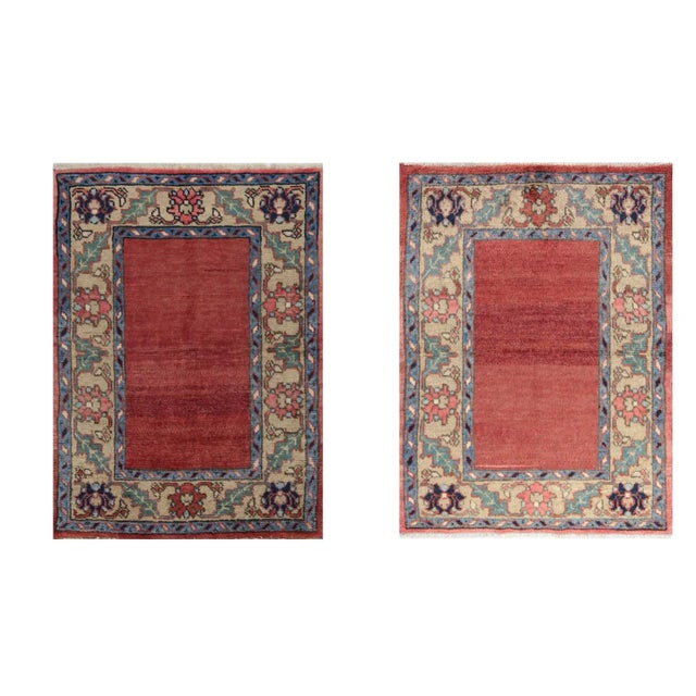 Textile 1970s Vintage Persian Heriz Area Rug – 2'11" X 3'10" For Sale - Image 7 of 8