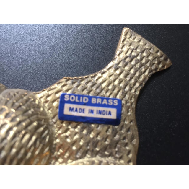 1970s Vintage Three Part Clover Brass Candy Dish - Set of 2 For Sale - Image 5 of 7