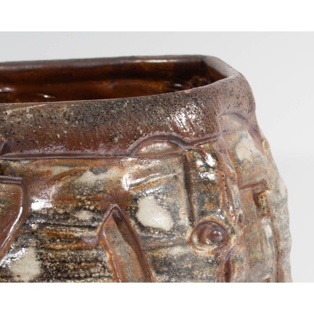Barry Unitas Barnes Studio Pottery Planter For Sale - Image 4 of 7