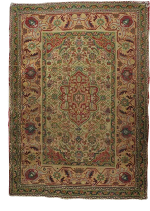 Hand Knotted Vintage Turkish Rug