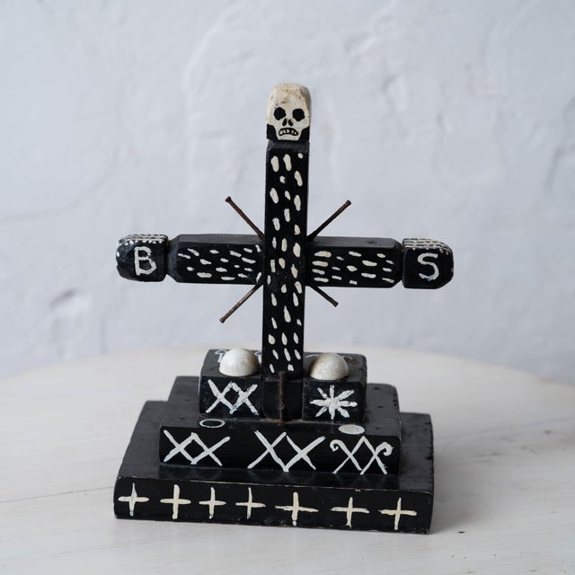 Haitian Vodou Baron Samedi Cross For Sale - Image 10 of 11