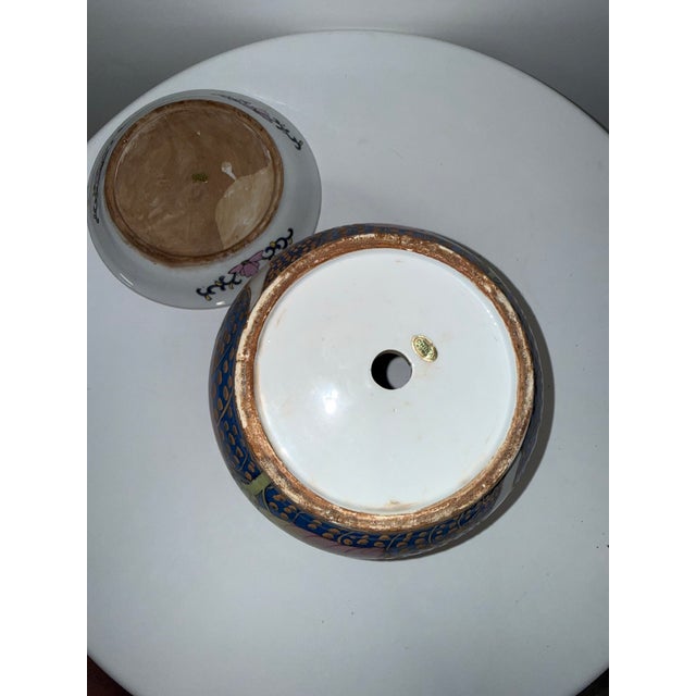 1980s Tobacco Leaf Planter and Saucer For Sale - Image 9 of 12